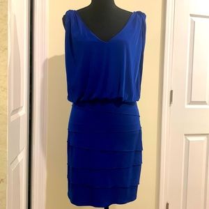 Cache royal blue dress perfect for a wedding or New Year’s Eve party